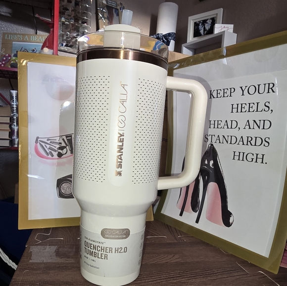 #0206 STANLEY x CALIA Collab Cream/Bronze NWT 40oz Exclusive Collection Tumbler - Picture 2 of 12